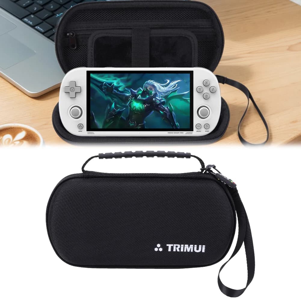 Étui rigide EVA pour Trimui Smart Pro avec protection silicone et film verre trempé inclus