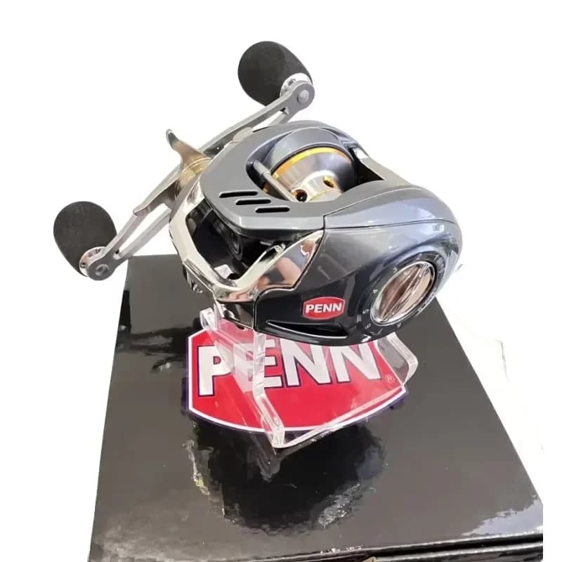Moulinet Baitcast PENN 18+1 Roulements Ratio 7.2:1 Frein 15kg Acier Inox Réglage 9 Vitesses Pêche