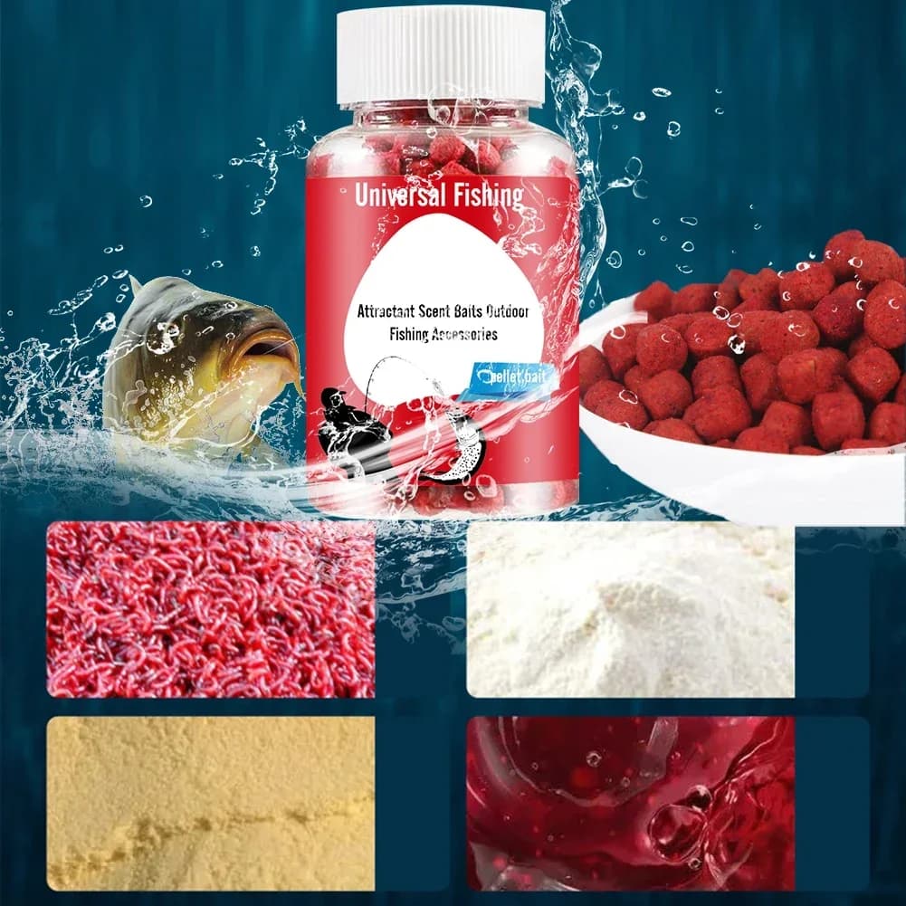 Appât granulé humide concentré protéiné pour pêche - attractant universel odeur poisson