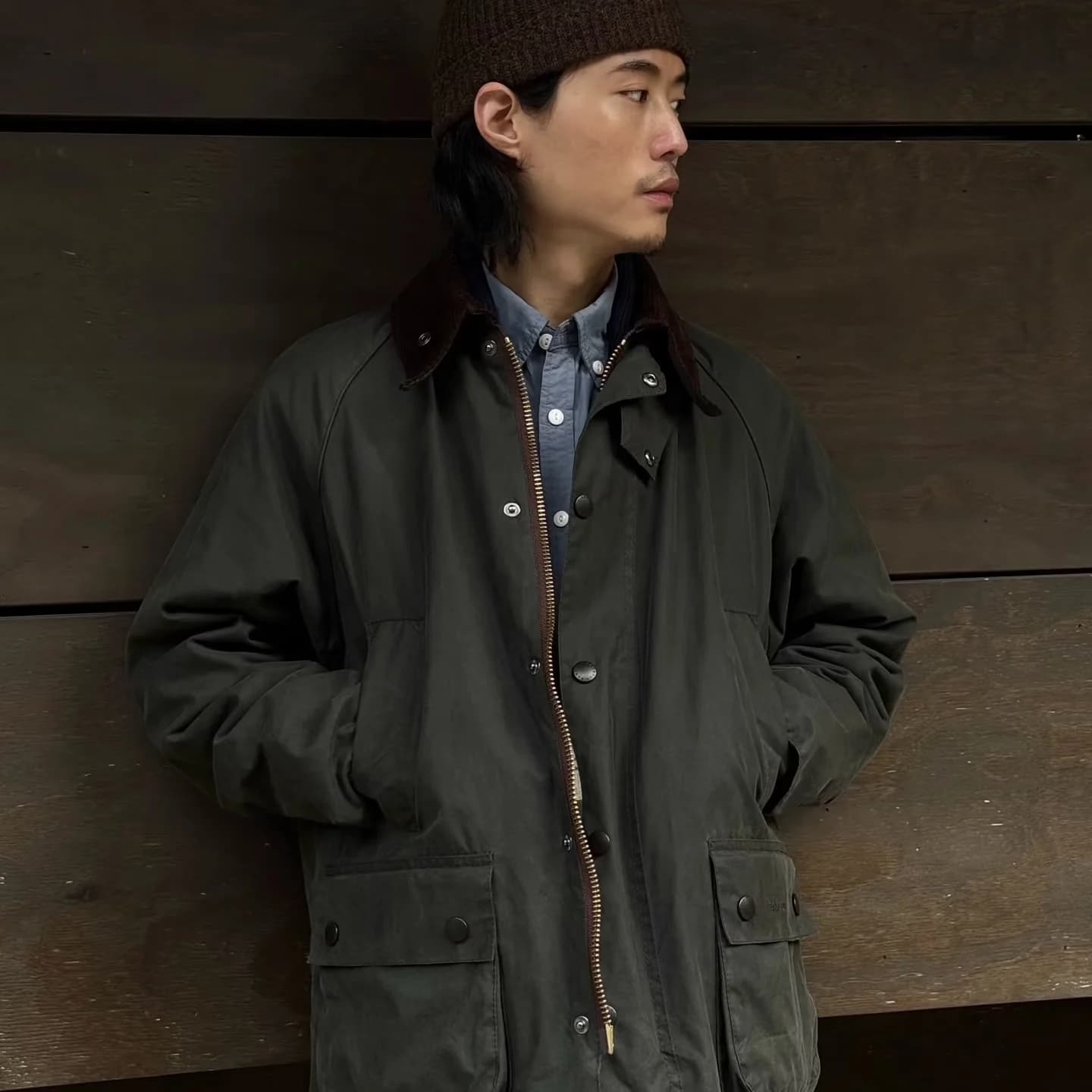Veste cirée unisexe pour pêche - Imperméable à l'huile - Homme et femme