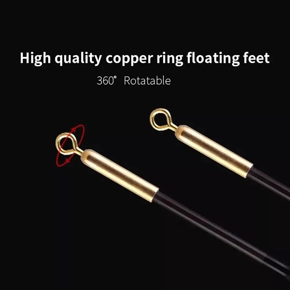 2 flotteurs lumineux LED pour pêche de nuit été 2024 grande flottabilité 3g à 13g avec pile CR425