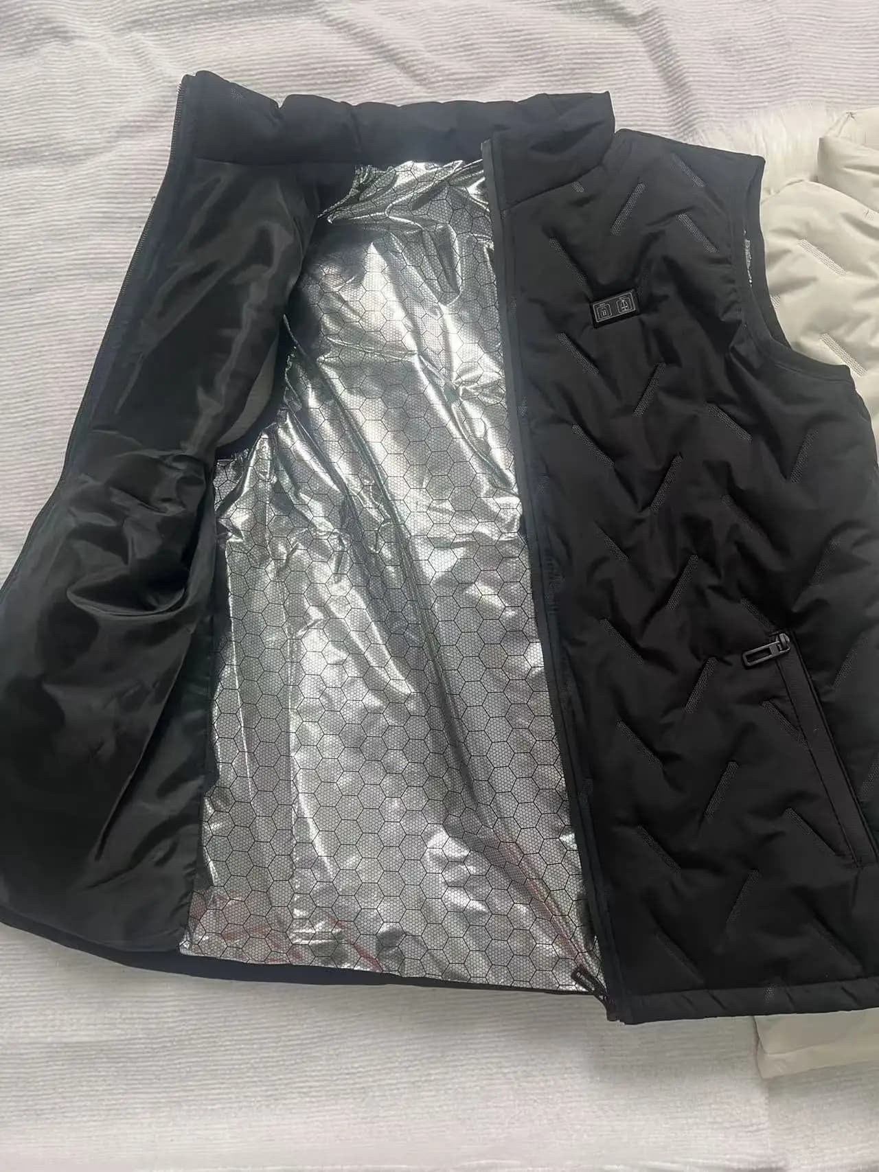 Veste chauffante électrique homme femme 9 zones USB - Veste thermique hiver pêche camping chauffée