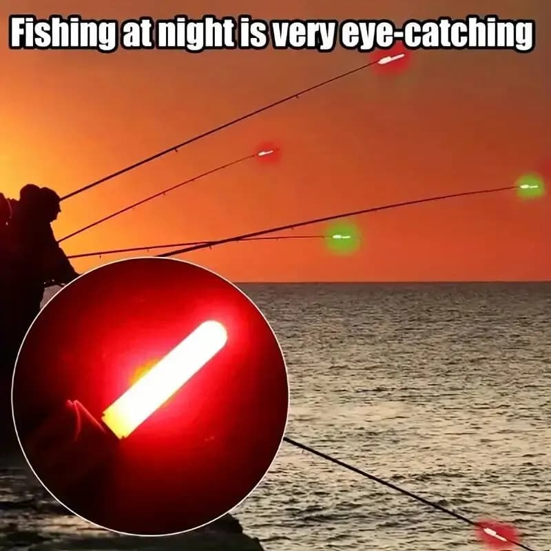 2 lumières LED pour canne pêche CR425 + 2 alarmes morsure pour pêche nocturne accessoires éclairage