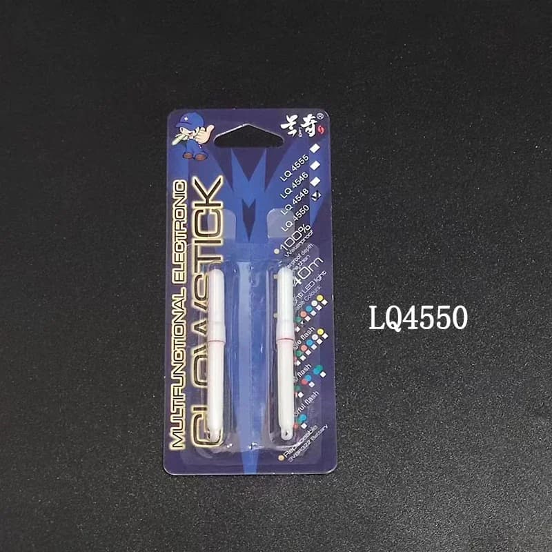 2 lampes lumineuses étanches pour pêche de nuit, flotteurs luminescents attirant les poissons J066