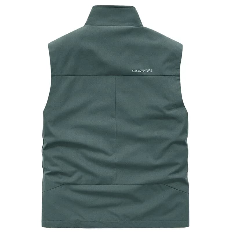 Gilet sans manches mesh pêche sportive été, multi-poches pour randonnée jogging et voyage