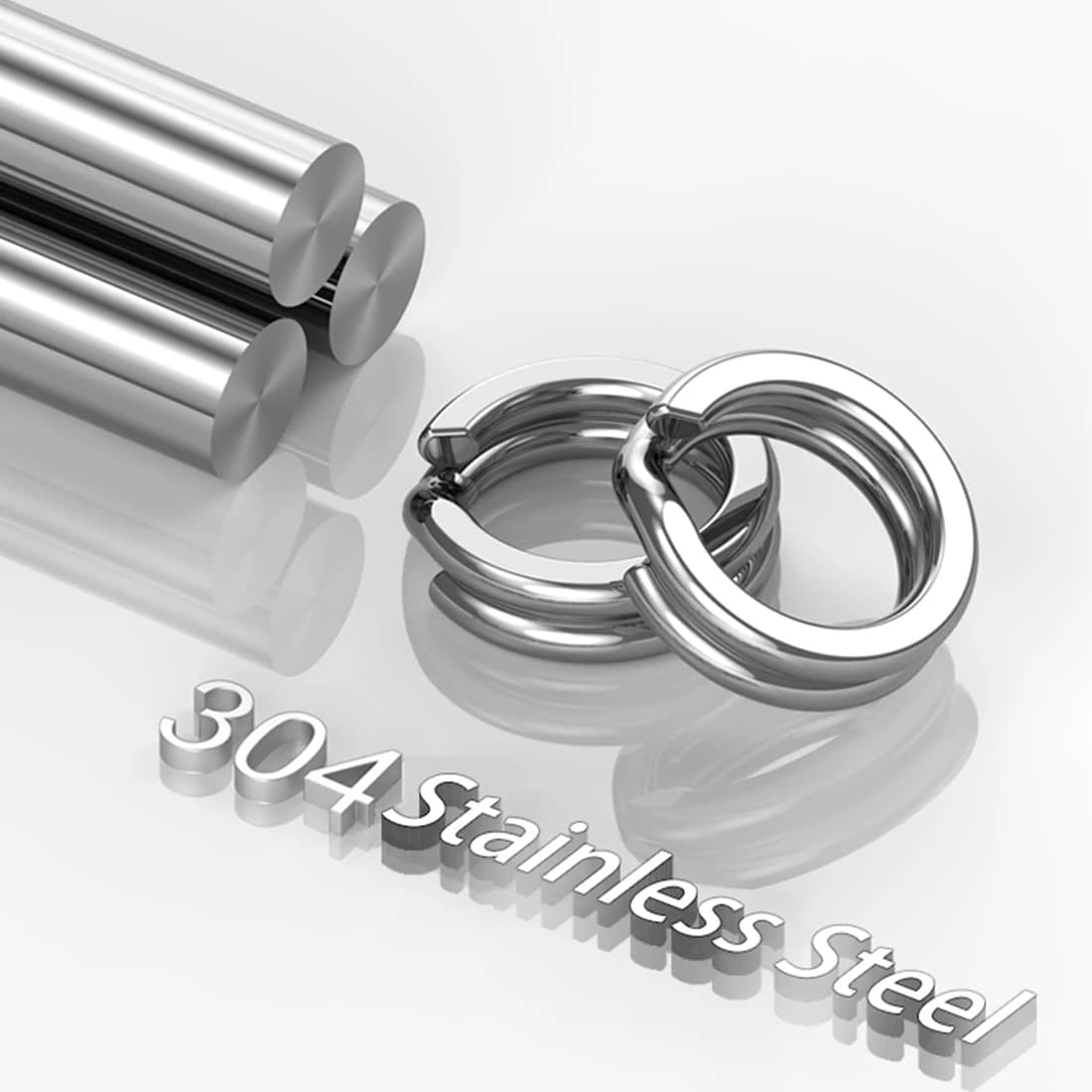 FishTrip anneaux split rings 30 à 200 pièces acier inoxydable pour leurres et hameçons