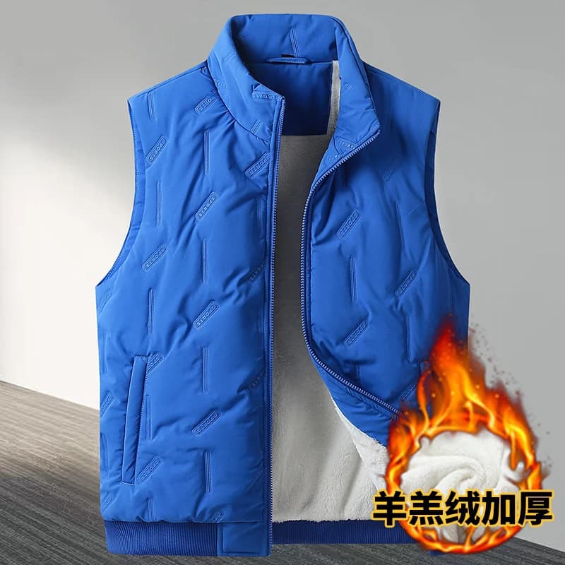Veste matelassée homme grande taille 8XL à 10XL - Veste d'hiver chaude en duvet de mouton et velours