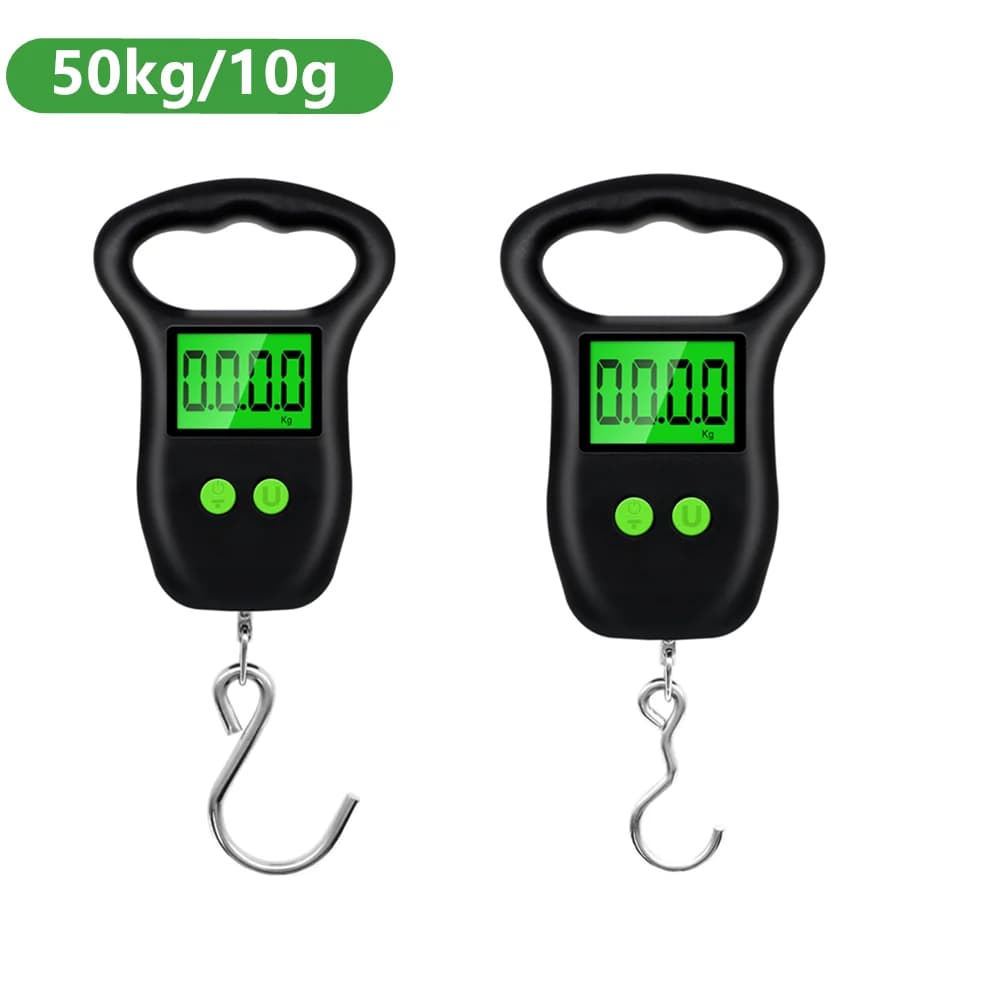 Balance numérique suspendue LCD rétroéclairée pour pêche, voyage et bagages - Outil de pesée précis