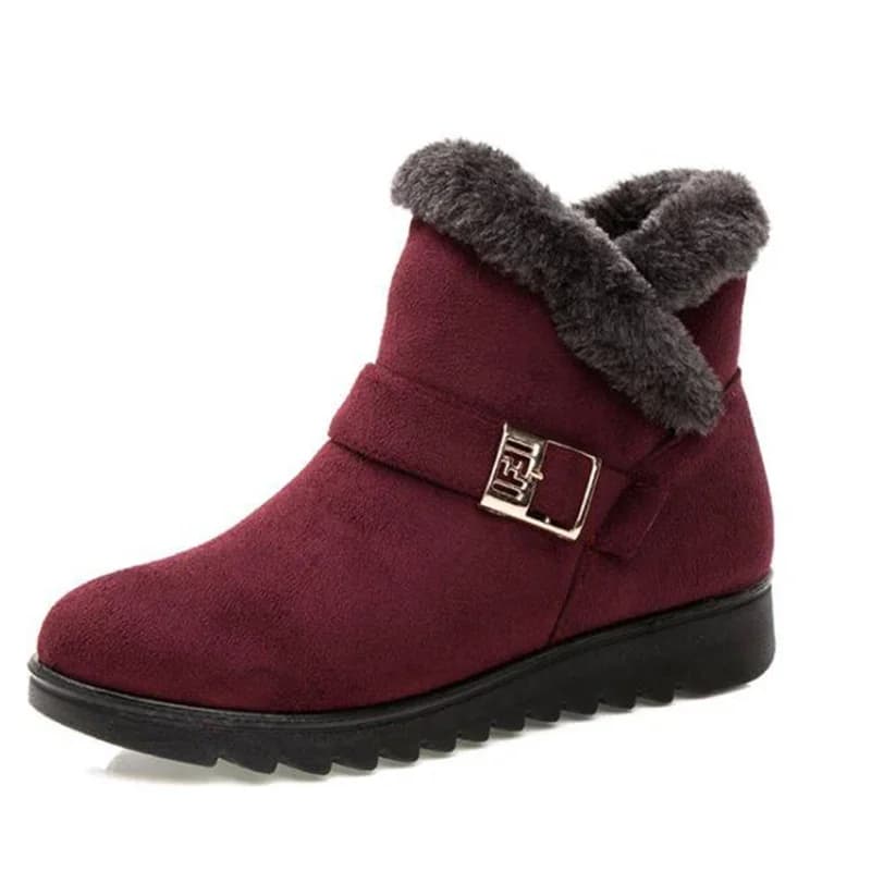 Bottes cheville fourrure synthétique femmes hiver imperméables antidérapantes chaudes pêche