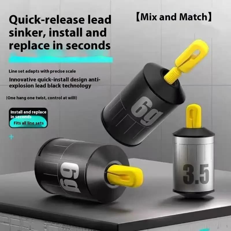 Kit 5 plombs pêche proportionnels - Poids ajustable alerte compacte pour pêche précise