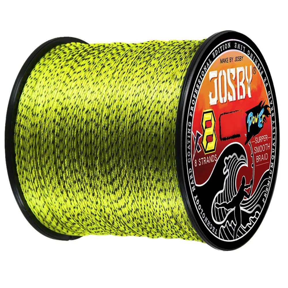 Ligne de pêche JOSBY Japan 8 brins multifilament tachetée 8X PE pour mer et eau douce 100M-500M