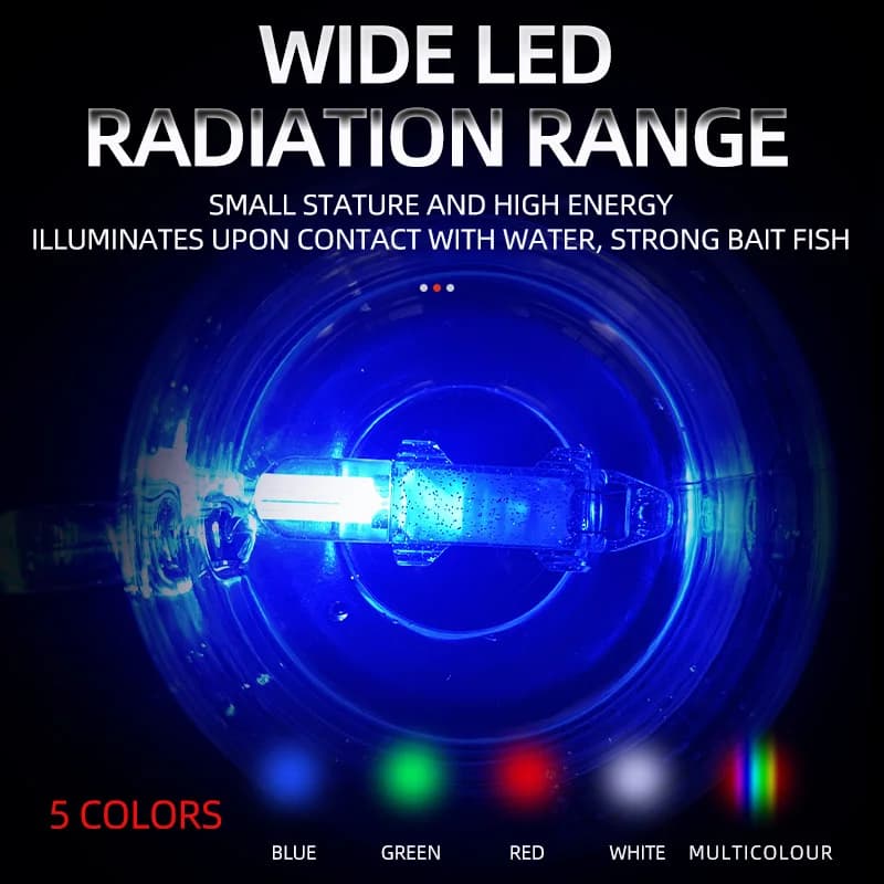 Lampe LED pour pêche profonde nocturne - Attracteur lumineux sous-marin pour appâts et poissons