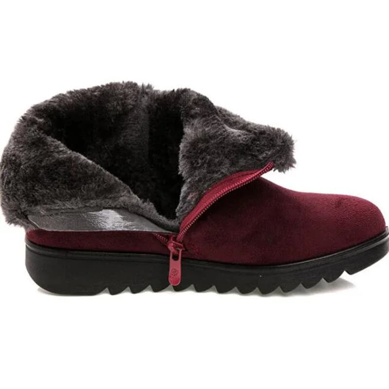 Bottes cheville fourrure synthétique femmes hiver imperméables antidérapantes chaudes pêche