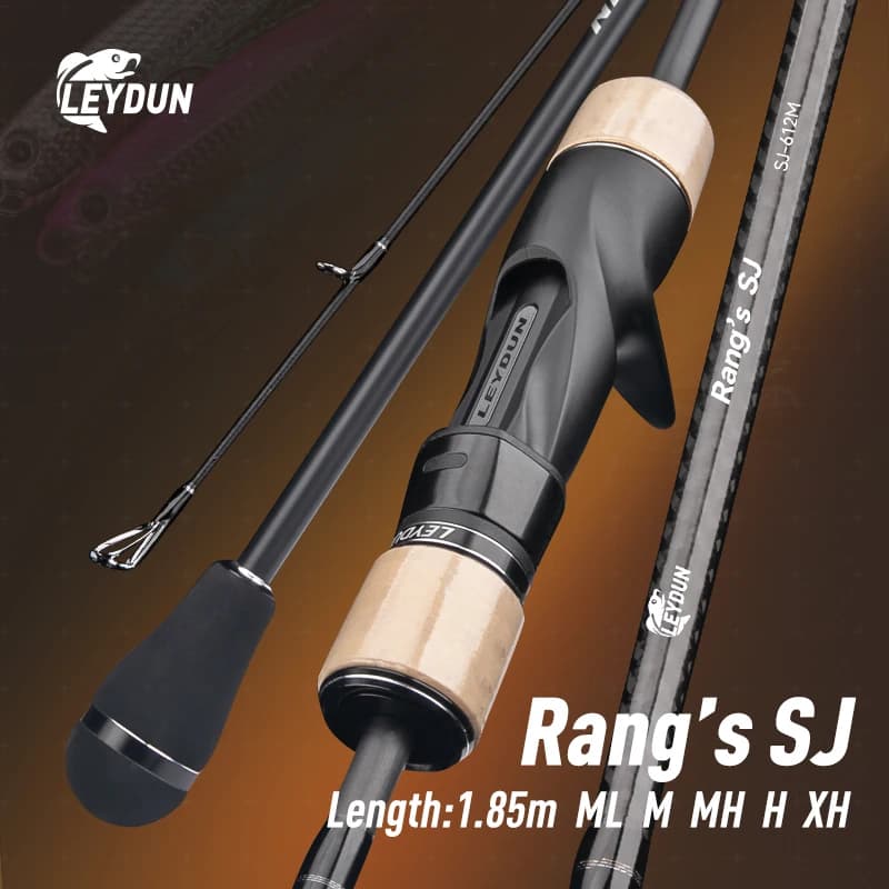 Canne pêche LEYDUN Rang's SJ Slow Jigging ML à XH 1.85m carbone haute mer bateau - canne légère casting