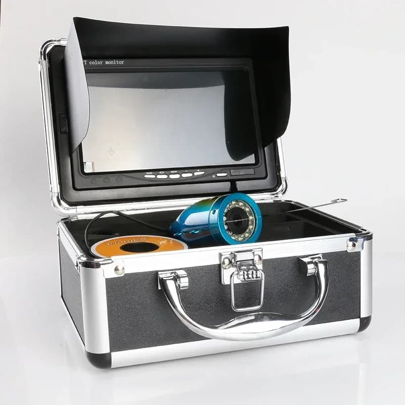 Système de pêche sous-marine WF01B IP68 avec 18 LED et visière anti-reflets pour câbles 15/30/50m optionnels étanches