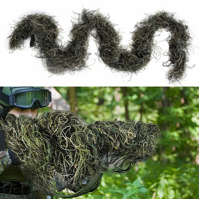 Accessoires camouflage Ghillie pour pêche - Rembourrage feuillu pour tenue de pêche