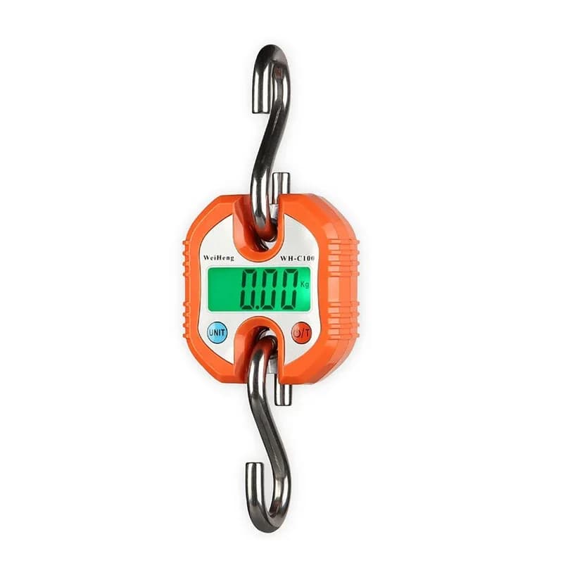 Balance électronique suspendue 150kg 50g acier inoxydable crochet numérique LCD pour pêche lourde grues