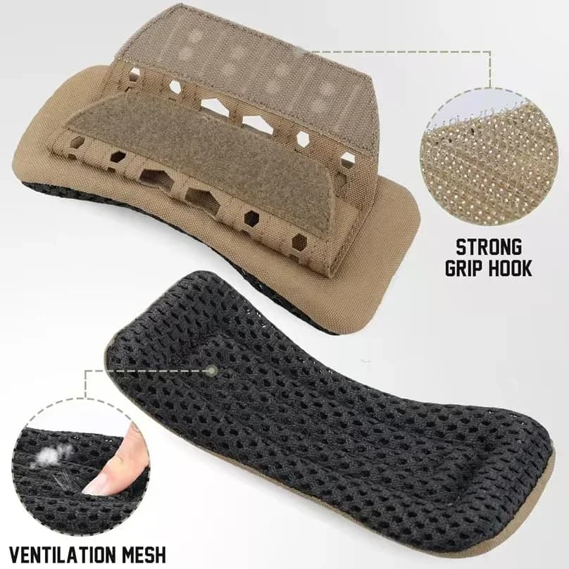2 coussinets d'épaule tactiques anti-dérapants pour sac à dos pêche randonnée camping
