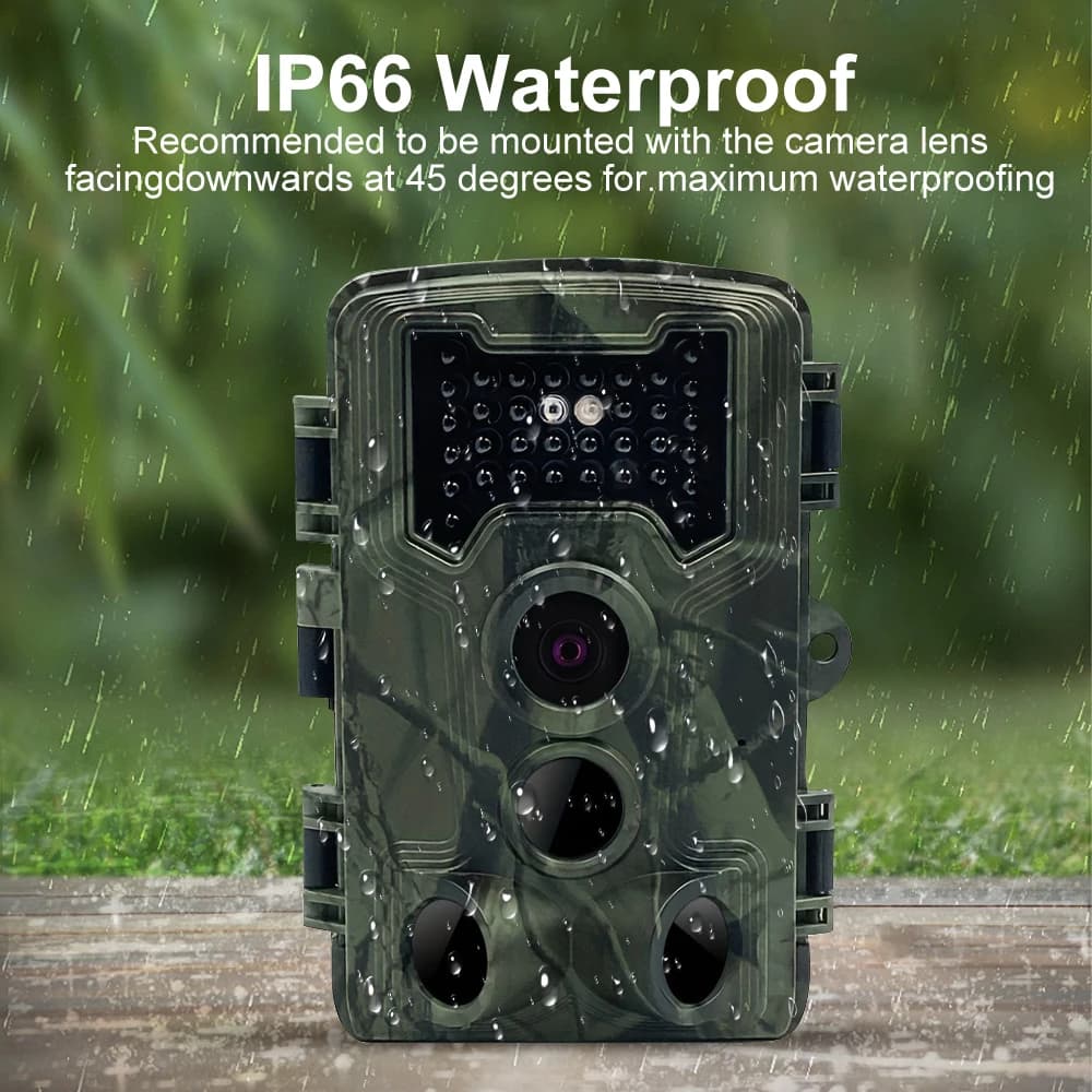 Mini caméra de piste chasse 36MP 1080P - Vision nocturne détection mouvement piège photo surveillance faune