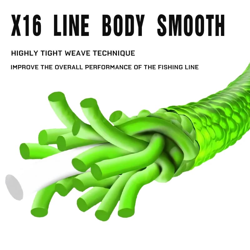 Ligne YGK Ultra X16 brins 300/500M tressée PE - Multifilament durable pour pêche sportive