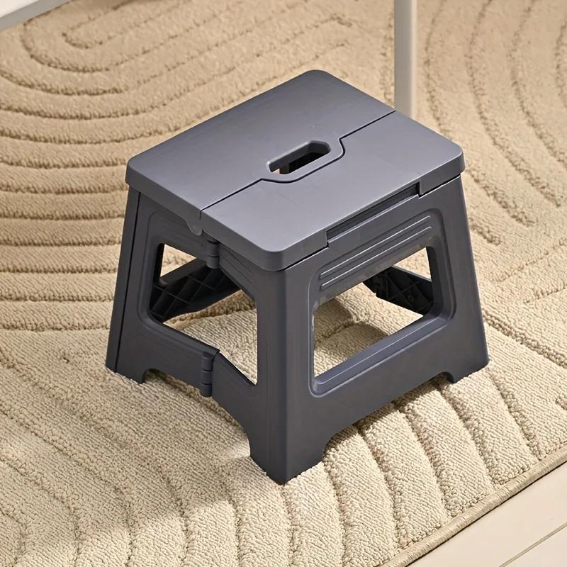 Tabouret pliant portable 1 pièce en plastique durable pour voyages et pêche d'aventure