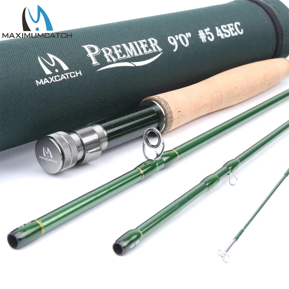 Canne à mouche 3-12wt 2.7m Maximumcatch - Action rapide fibre carbone 36T 4 sections portable avec tube