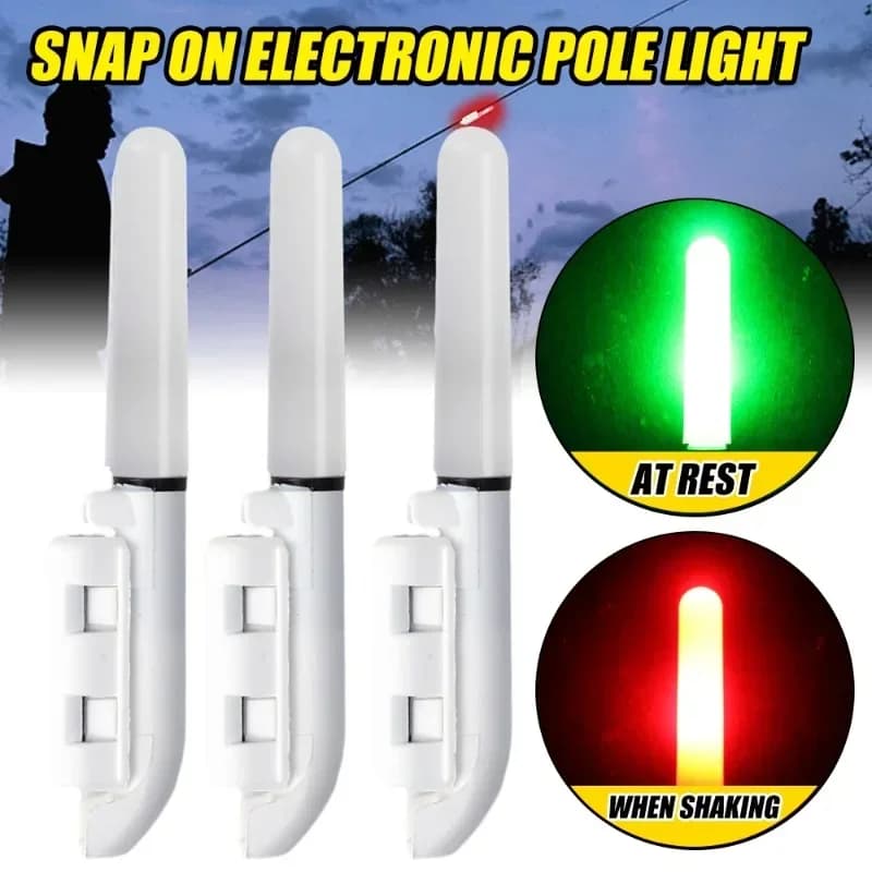 Lampe LED amovible étanche pour canne à pêche lumineuse avec batterie CR425 pour pêche de nuit