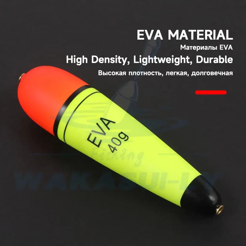 Flotteur EVA Rocky pêche mer longue portée gros ventre flottant baudroie avec bâton fluorescent amovible