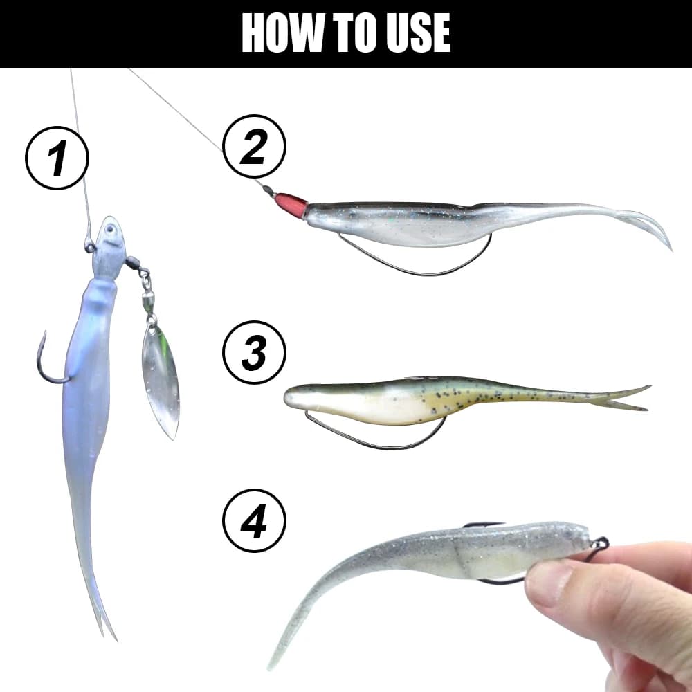 Leurre souple flottant Spinpoler TPR Jerk Shad à queue fourchue pour sandre, brochet, perche et black bass