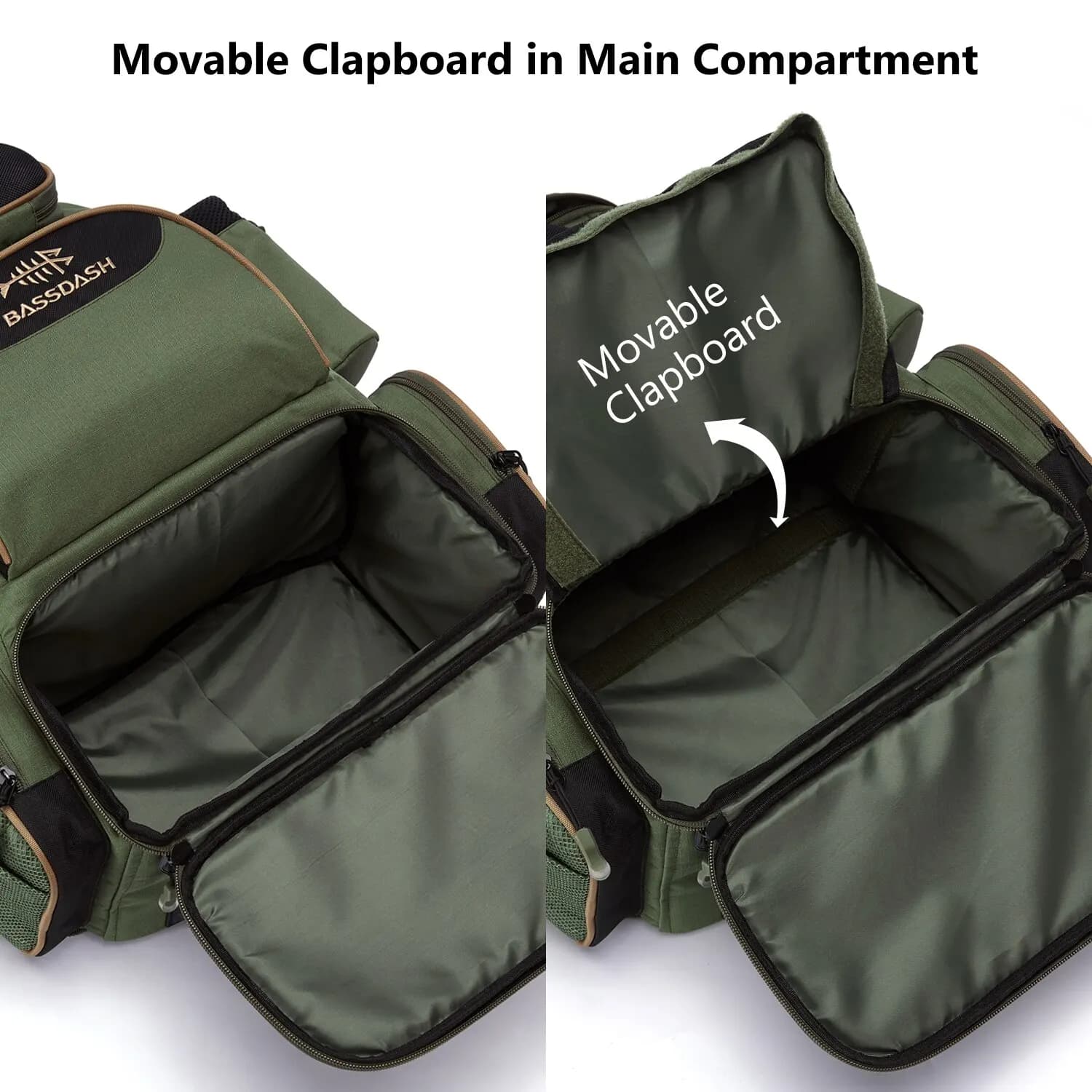 Sac à dos pêche tactique léger Bassdash multifonction boîte à pêche rangement matériel complet