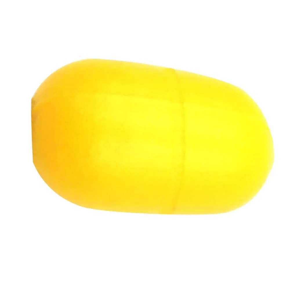 Flotteurs ligne pêche plastique jaune 1cm diamètre intérieur 2.4*1.5inch 5-10 pièces