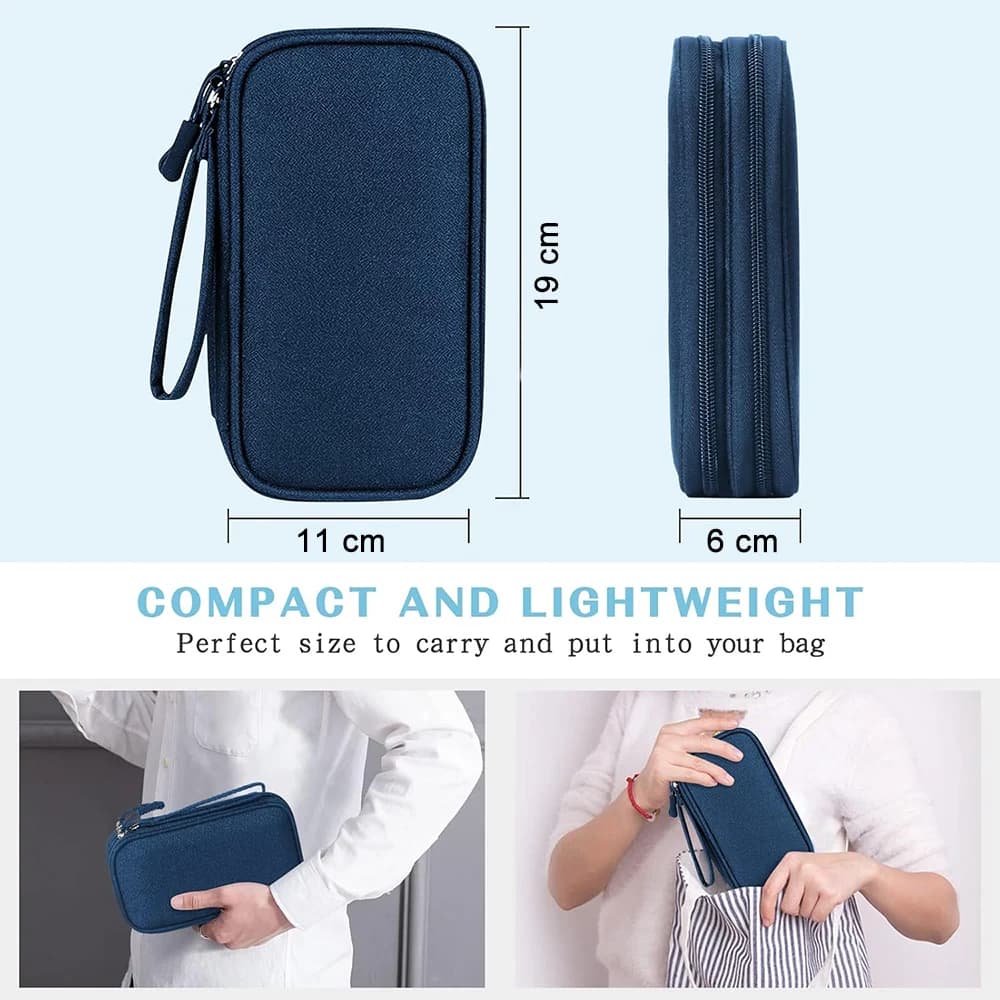 Poche étanche organisateur câbles électroniques - Sac rangement accessoires pêche voyage universel