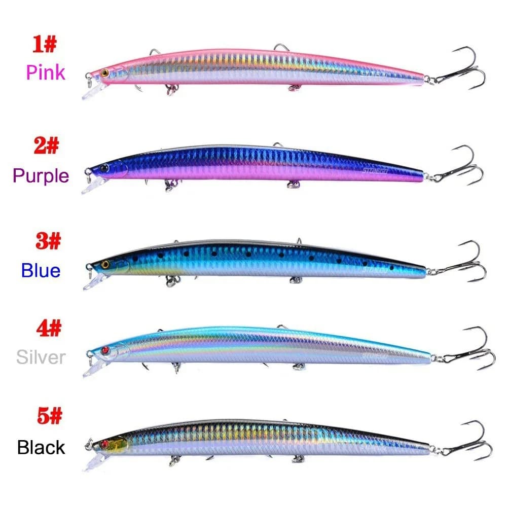 Leurre de pêche FLYSAND crankbait minnow 18cm 24g pour carnassiers mer et eau douce