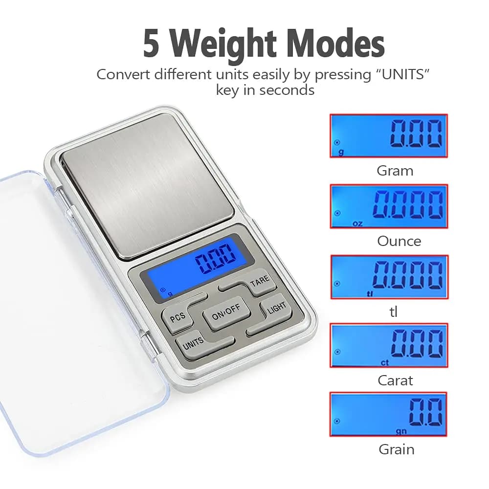 Balance électronique pêche 500g/0.01g - Balance digitale précise pour appâts et accessoires
