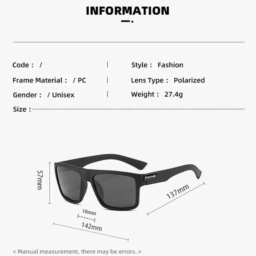 Lunettes de pêche polarisées TAC UV400 pour hommes - Vision HD anti-vent vintage sport
