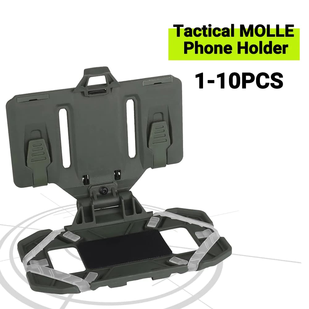 10 panneaux de navigation tactiques MOLLE pliables - Étuis pour cartes et supports téléphone 4.7-6.7 pouces