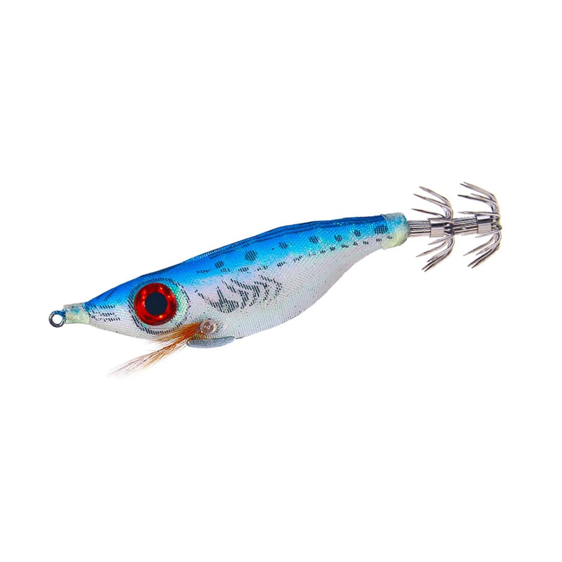 Set 5 Leurres Crevette en Bois avec Plomb et Hameçon pour Pêche au Calmar et Seiche