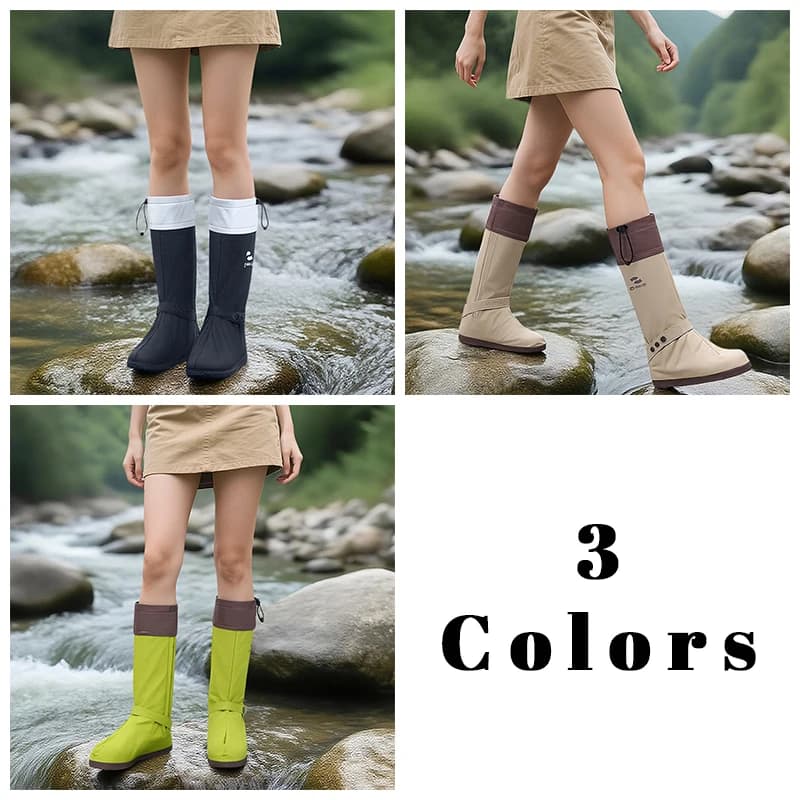 Protège-chaussures PVC imperméables réutilisables - Covers antidérapants pour randonnée et montagne unisexes