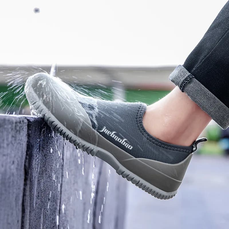 Bottes de pluie homme mode bouche peu profonde anti-dérapant court tube pêche printemps été automne