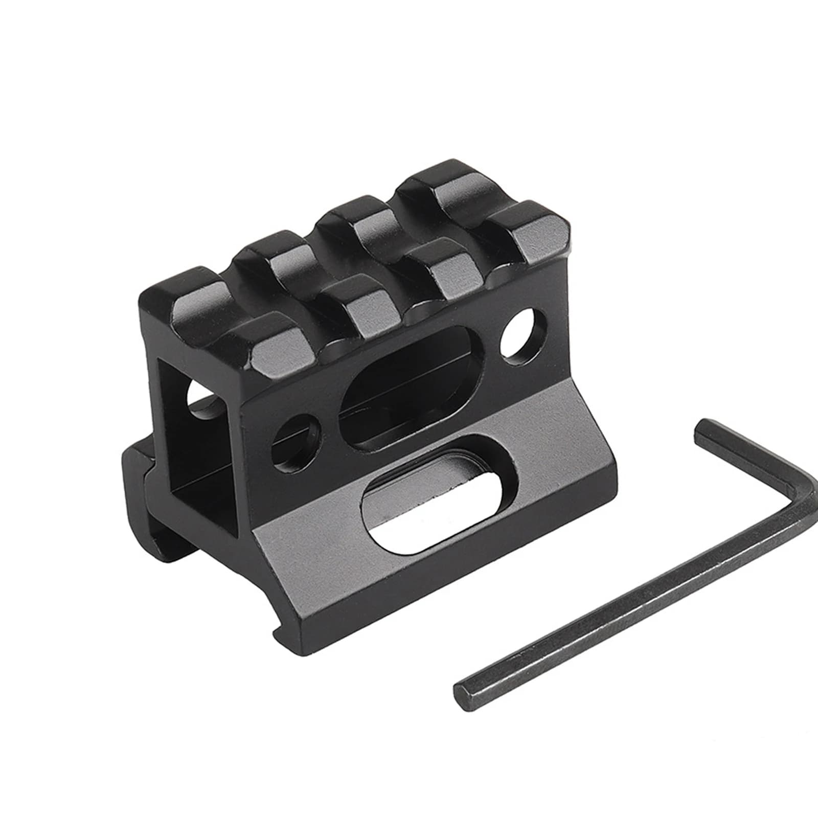 Support élévateur Picatinny 1 pouce - Monture rail 20mm aluminium pour viseurs pêche observation
