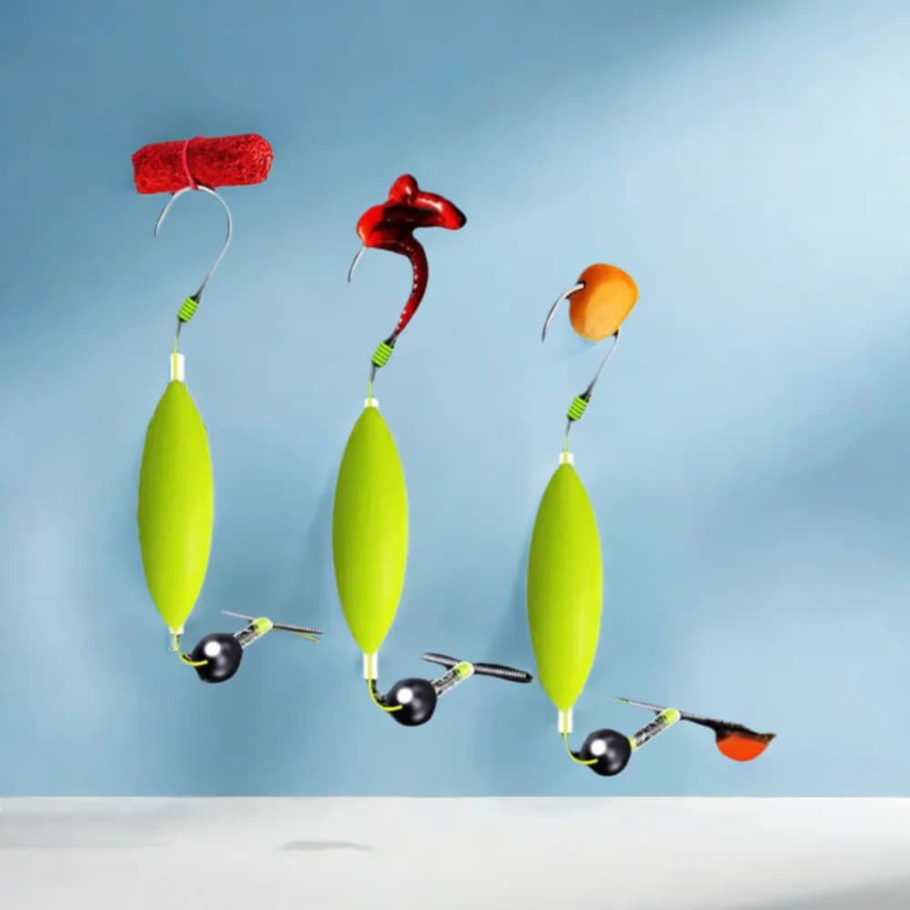 Montage 3 hameçons hair rigs pour carpe - système anti-fond automatique pour pêche à la carpe efficace