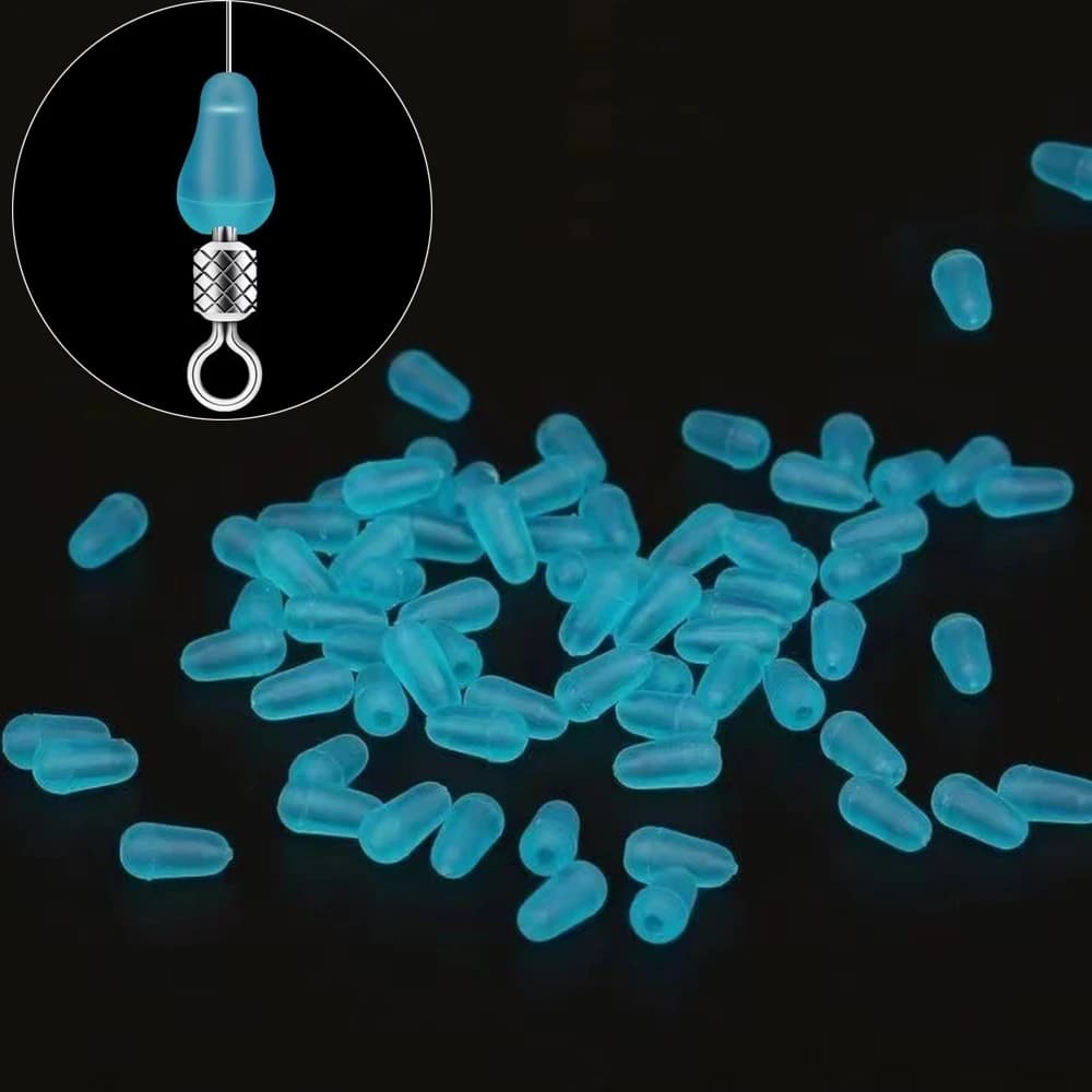 50 pièces stoppers ovales silicone anti-emmêlement pour pêche à la carpe et mouche - accessoire flotteur