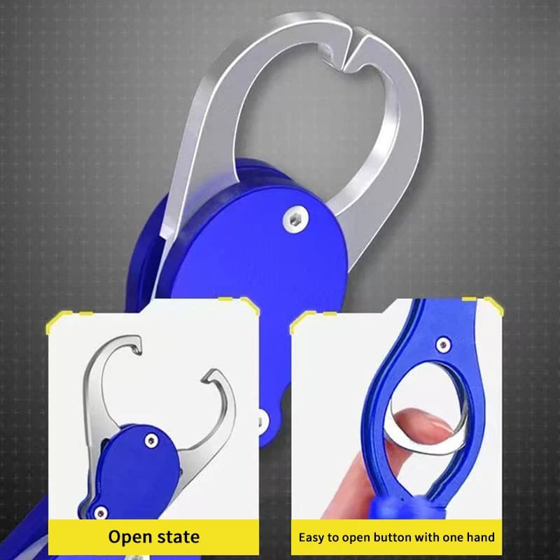 Pince à lèvres pour poisson avec balance intégrée en alliage d'aluminium portable pour pêche sportive