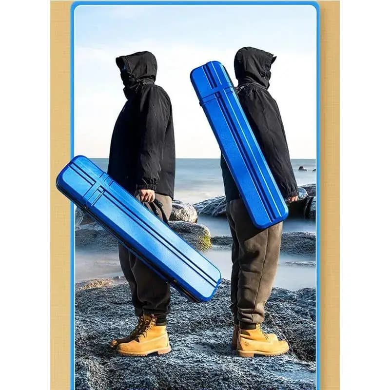 Étui rigide portable pour cannes à pêche 70 à 130cm avec coque dure protection maximale transport