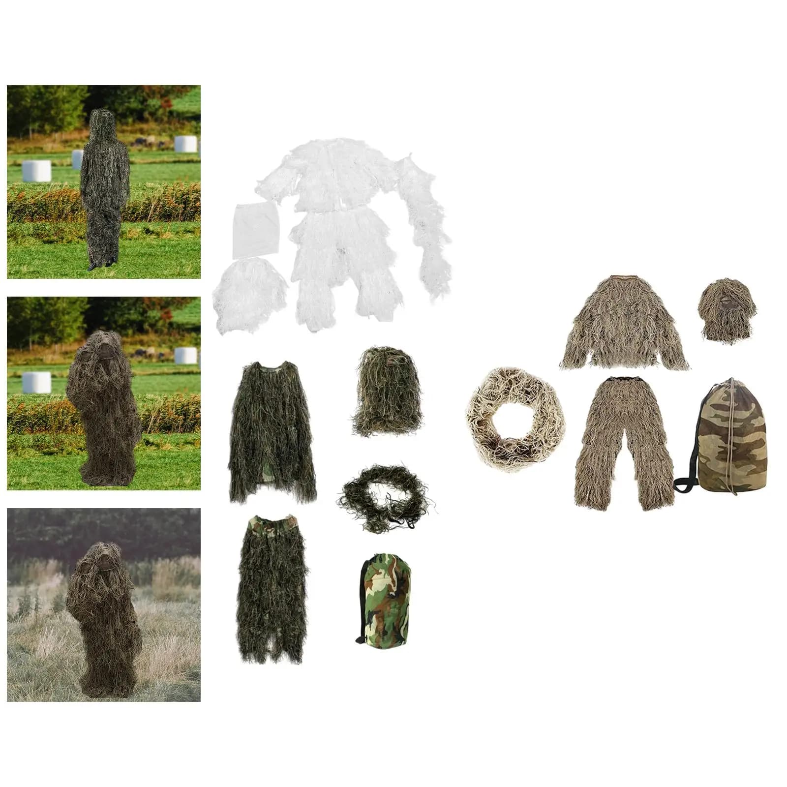Déguisement Ghillie Enfant - Costume Fête Observation Oiseaux Pêche Chasse Halloween