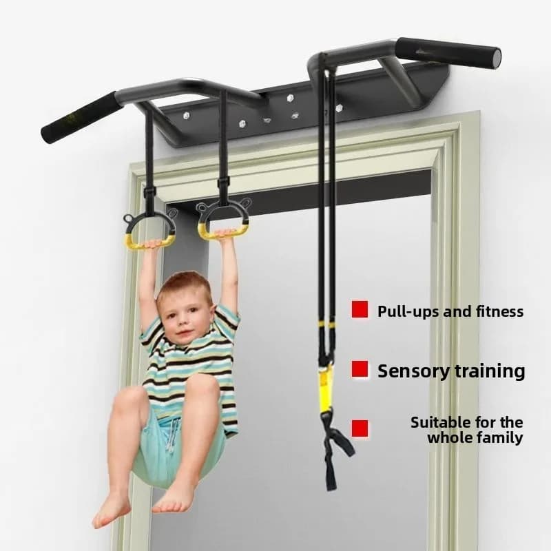 Barre de traction murale fixe 2025 - Barre horizontale de porte pour exercices à domicile - Installation solide