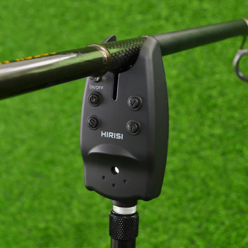 Alarme de touche carpe Hirisi avec LED - Indicateur lumineux pour équipement de pêche
