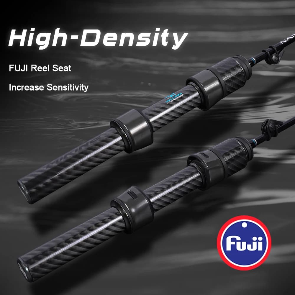 Canne Nano Jig spinning ultra-légère 1.68m 1.83m 0.5-2g action rapide truite bar eau douce mer