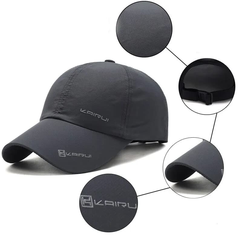 Casquette baseball quatre saisons séchage rapide pêche sport outdoor lettre imprimée