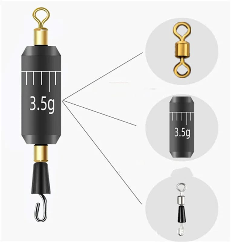 Plombs de pêche goutte d'eau 1.5g-4g - 10 pièces avec échelle pour pêche précise et efficace